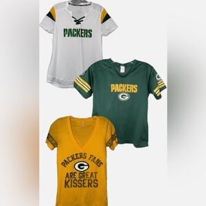 Green Bay Packers Tops - Bundle of 3